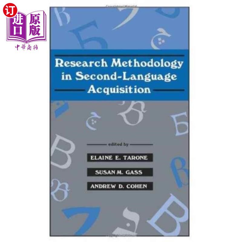 海外直订Research Methodology in Second-Language Acquisit... 第二语言习得的研究方法