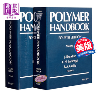 Polymer 中商原版 Brandrup 英文原版 现货 Fourth Edition Volume Handbook 第4版 Set 2卷集 聚合物手册