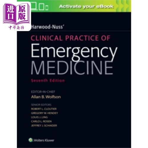 现货 Harwood Nuss急诊医学临床实践 第7版 英文原版 Harwood Nuss Clinical Practice Allan B Wolfson【中商原版】