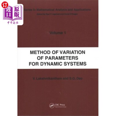海外直订Method of Variation of Parameters for Dynamic Sy... 动态系统参数变分法