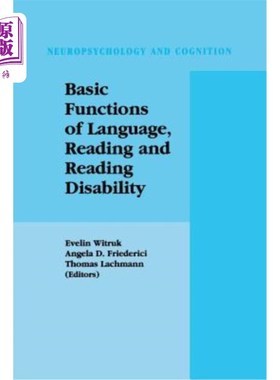 海外直订Basic Functions of Language, Reading and Reading Disability 语言、阅读和阅读障碍的基本功能