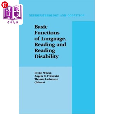 海外直订Basic Functions of Language, Reading and Reading Disability 语言、阅读和阅读障碍的基本功能