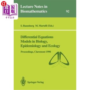 海外直訂Differential Models Equations Epidemiology and Biology Proceedings 流行病學和生態學中 生物學 Ecology
