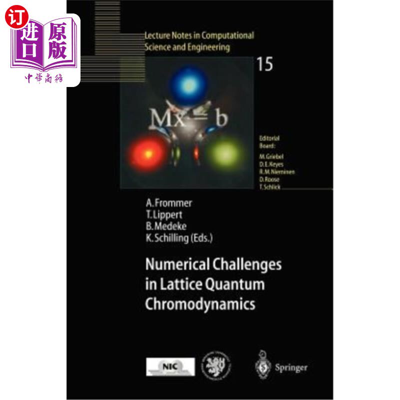 海外直订Numerical Challenges in Lattice Quantum Chromodynamics: Joint Interdisciplinary  晶格量子色动力学中的数值挑