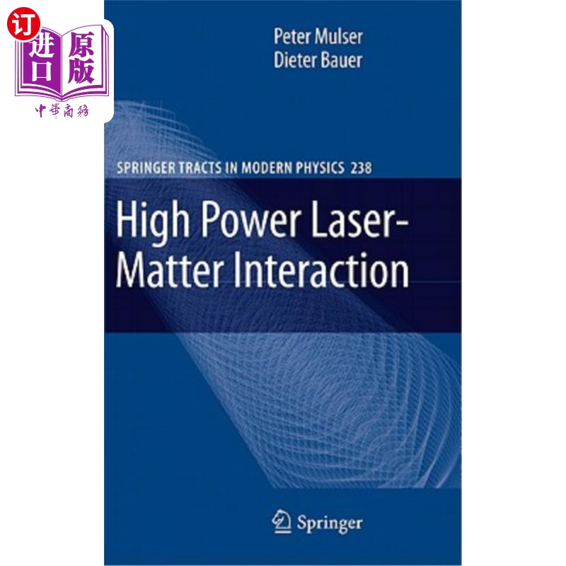 海外直订High Power Laser-Matter Interaction 高能激光-物质相互作用