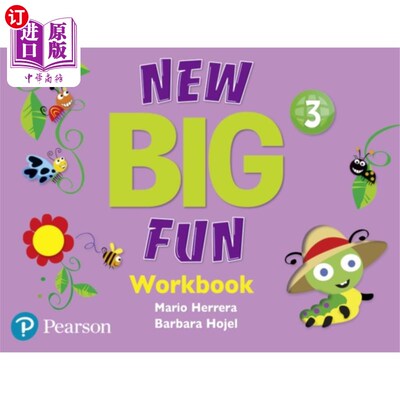 海外直订New Big Fun - (AE) - 2nd Edition (2019) - Workbo... 新大乐趣- (AE) -第2版(2019)-练习册- 3级