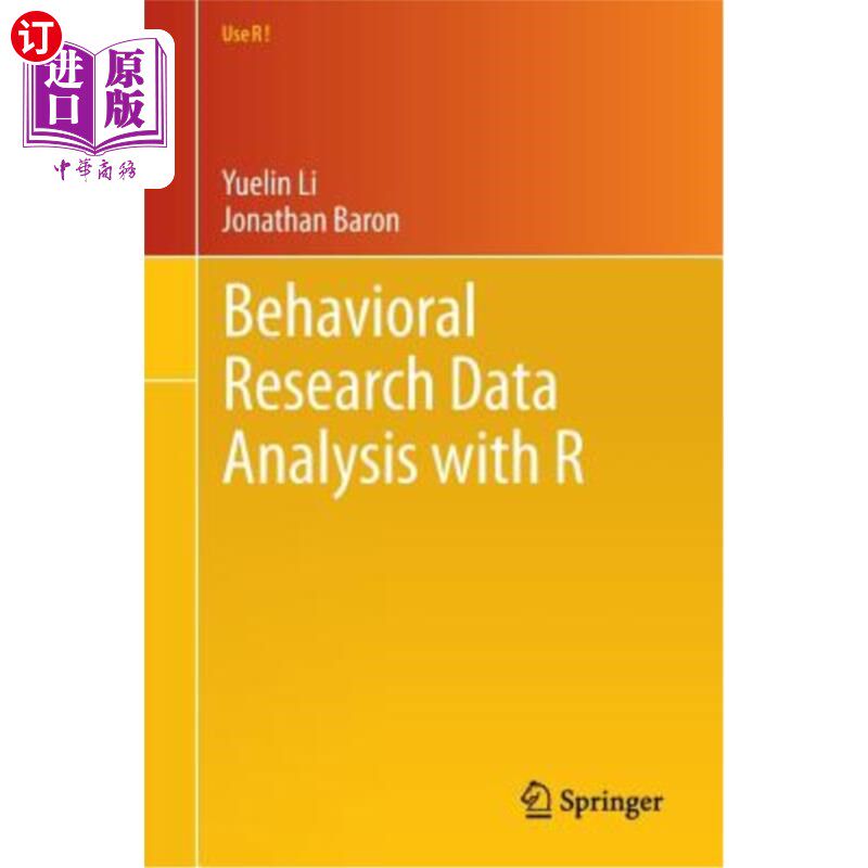 海外直订Behavioral Research Data Analysis with R 行为研究数据分析R