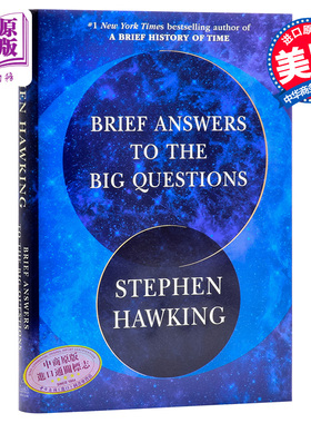 预售 【中商原版】十问：霍金沉思录(霍金遗作）英文原版 Brief Answers to the Big Questions Stephen Hawking 精装科普科学书籍