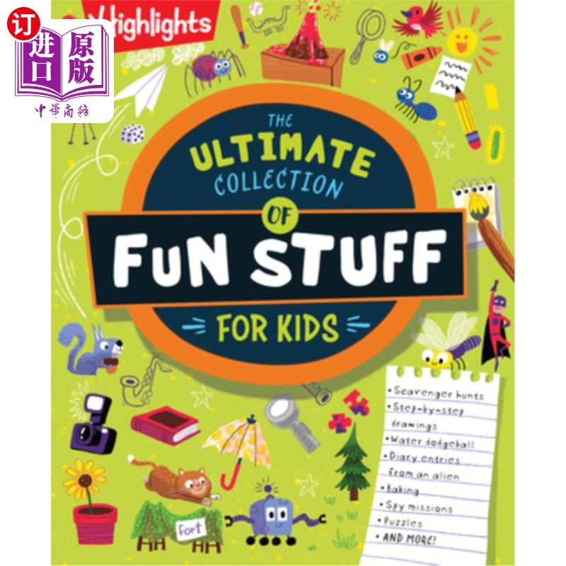 海外直订The Ultimate Collection of Fun Stuff for Kids: 4-Book Activity Bundle with Over 孩子们有趣的东西的终极集合