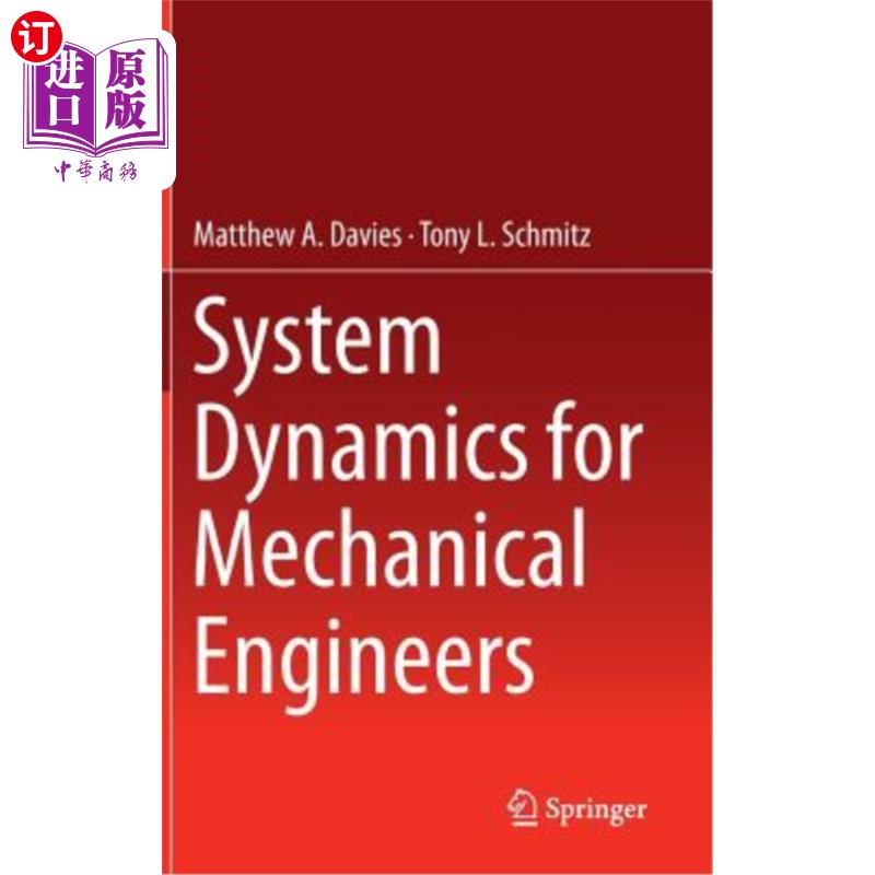 海外直订System Dynamics for Mechanical Engineers 机械工程师的系统动力学