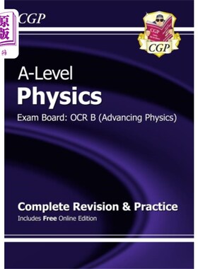海外直订A-Level Physics: OCR B Year 1 & 2 Complete Revis... A-Level物理:OCR B 1年和2年完整的修订和实践与在线版