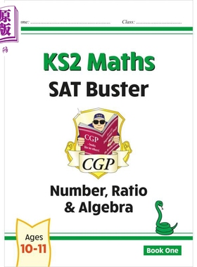 英国原版CGP New KS2 Maths SAT Buster: Number, Ratio & Algebra - Book 1【中商原版】