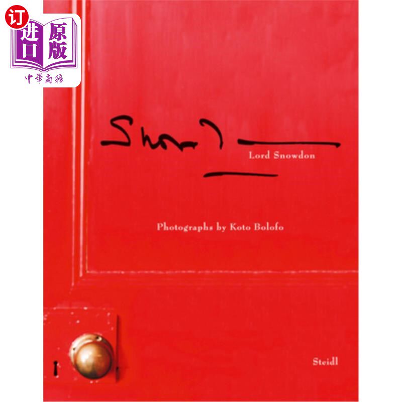 海外直订Koto Bolofo: Lord Snowdon 斯诺登勋爵