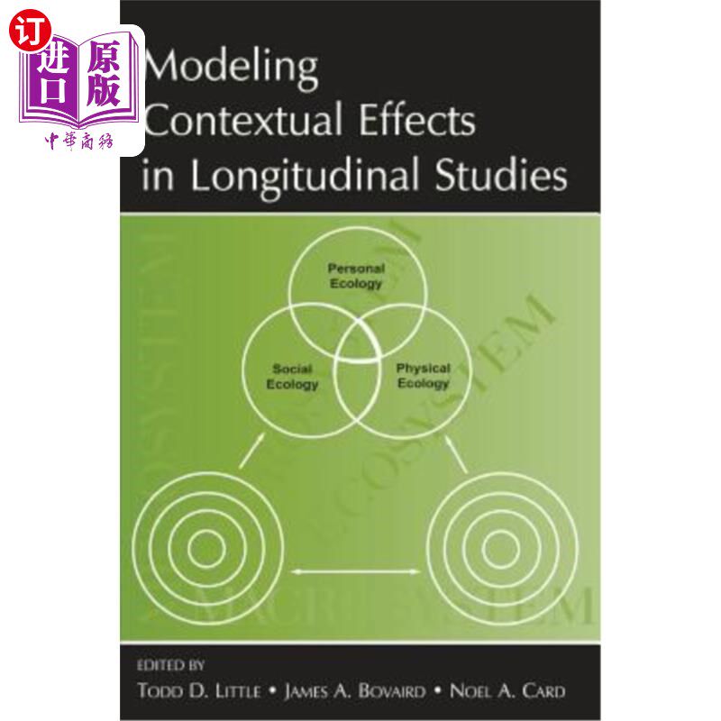 海外直订医药图书Modeling Contextual Effects in Longitudinal Studies 纵向研究中的情境效应建模