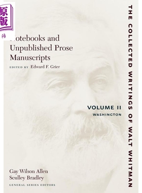 Notebooks and Unpublished Prose Manuscripts 英文原版 沃尔特惠特曼文集 笔记与未发表散文手稿 Walt Whitman【中商原版】