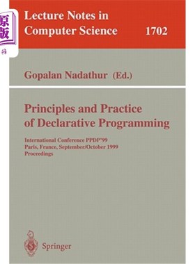 海外直订Principles and Practice of Declarative Programming: International Conference, Pp 声明式编程的原则和实践：国