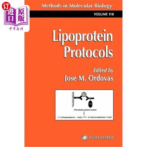 海外直订Lipoprotein Protocols 脂蛋白方案
