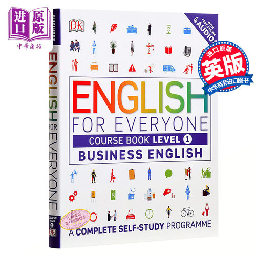 {小花生网荐}DK人人学英语 商务英语1 课本 英文原版DK-English for Everyone:Business English Level 1 Course Book教材书