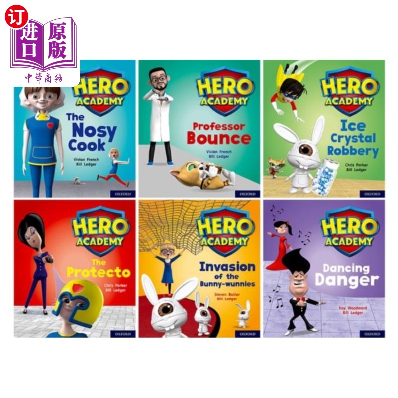 海外直订Hero Academy: Oxford Level 6, Orange Book Band: ... 英雄学院:牛津六级,橙书乐队:班级礼包