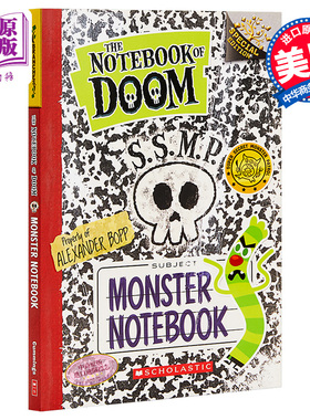 The Notebook Of Doom Monster Notebook 学乐大树Branches 毁灭笔记特别版 英文原版 儿童小初文学 桥梁章节书【中商原版】
