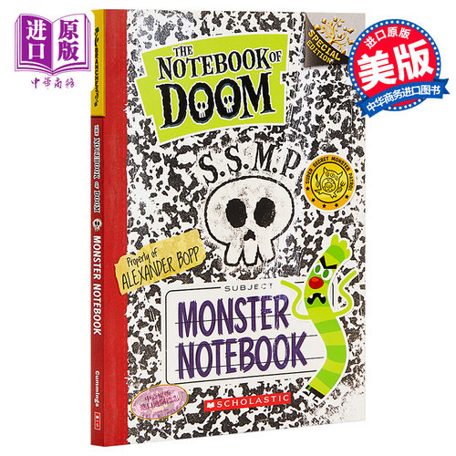 The Notebook Of Doom Monster Notebook 学乐大树Branches 毁灭笔记特别版 英文原版 儿童小初文学 桥梁章节书【中商原版】