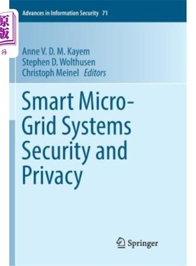 海外直订Smart Micro-Grid Systems Security and Privacy 智能微电网系统安全与隐私