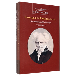 附录和补遗 第1卷 叔本华 英文原版 Parerga and Paralipomena Schopenhauer 豆瓣高分【中商原版】