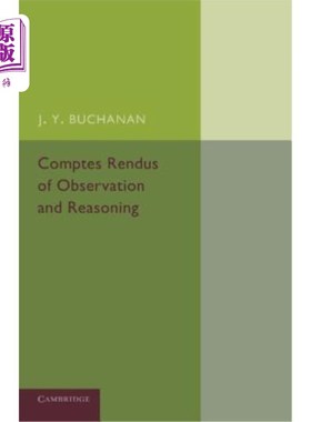 海外直订Comptes Rendus of Observation and Reasoning 观察和推理能力