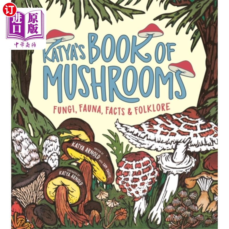 海外直订古英语 Katya's Book of Mushrooms 卡蒂亚的蘑菇书