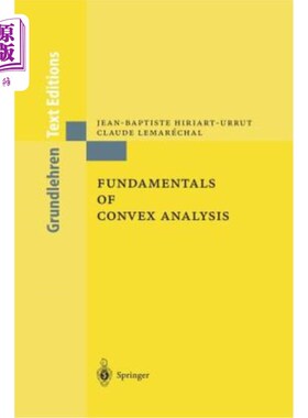 海外直订Fundamentals of Convex Analysis 凸分析基础