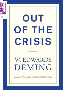 转危为安 英文原版 Out of the Crisis 管理学 爱德华兹 戴明 W Edwards Deming【中商原版】