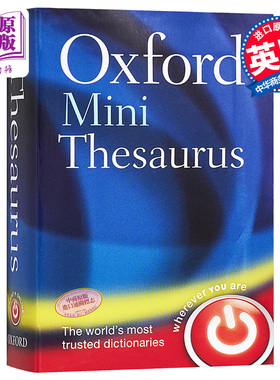 Oxford Mini Thesaurus 英文原版 牛津词典 牛津袖珍同义反义词词典 Oxford Languages【中商原版】