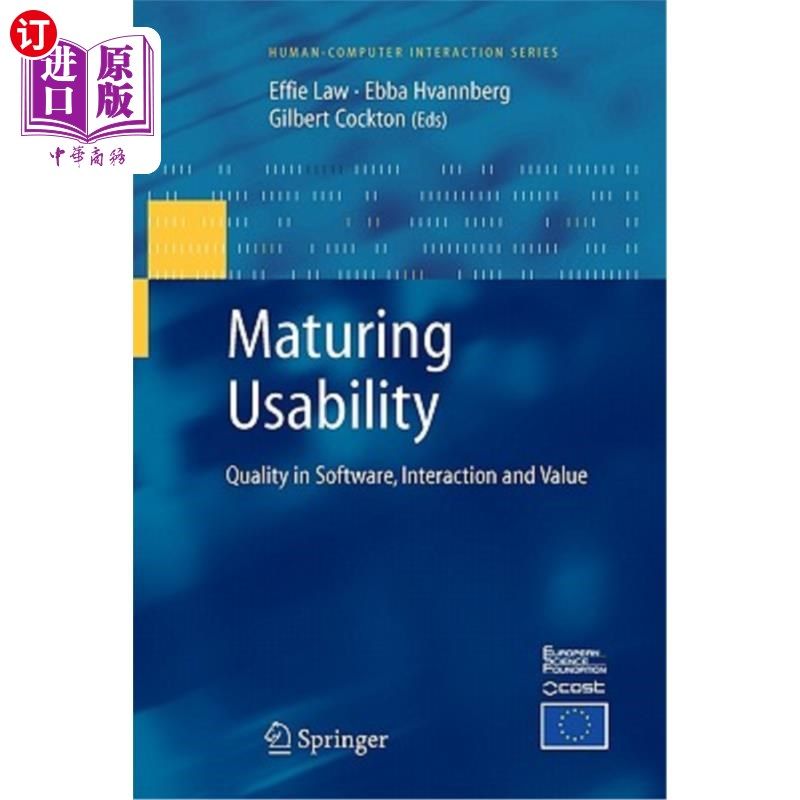 海外直订Maturing Usability: Quality in Software, Interaction and Value 成熟的可用性：软件质量、交互和价值