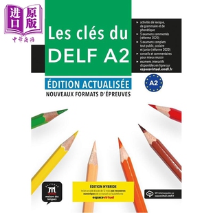 预售 【法文版】法语备考用书 DELF A2通关秘籍 2020年新版考试指南 含Espace virtuall访问资源 法文原版【中商原版】