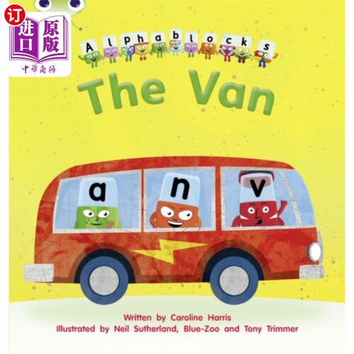海外直订Bug Club Phonics Fiction Reception Phase 3 Set 06 Alphablocks The Van 虫子俱乐部语音小说接待第三期06集面包车