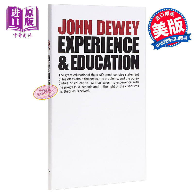 现货 Experience And Education 经验和教育 John Dewey 【中商原版】英文原版 书籍/杂志/报纸 人文社科类原版书 原图主图