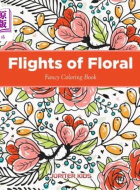 海外直订Flights of Floral Fancy Coloring Book 花式彩绘书