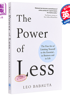 少的力量：越简单越厉害的工作生活双赢法则 豆瓣高分 英文原版 The Power of Less 管理 时间 Leo Babauta【中商原版】