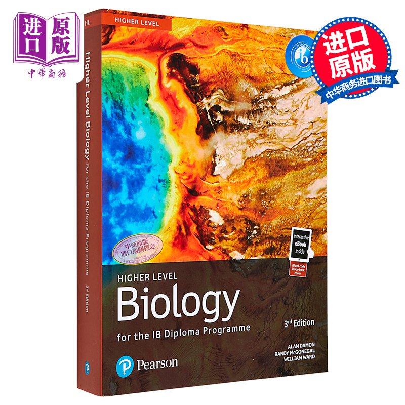 Pearson Biology for the IB Diploma Programme Higher Level培生IBDP国际文凭课程高阶生物课本 英文原版 教材【中商原版】 书籍/杂志/报纸 进口教材/考试类/工具书类原版书 原图主图