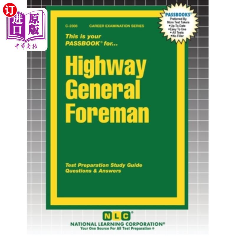 海外直订Highway General Foreman 公路总领班