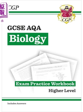 英国CGP GCSE Biology AQA Exam Practice Workbook - Higher (includes answers)【中商原版】