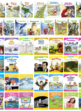 Pearson kids readers 英文原版培生小学英语分级绘本1-6级合集 经典文学故事 headwords 200-1200 蓝思值150L-900L【中商原版】