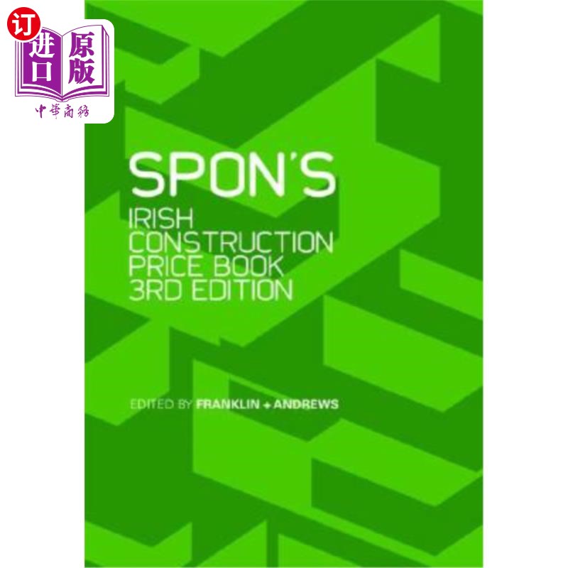 海外直订Spon's Irish Construction Price Book Spon的爱尔兰建筑价格手册