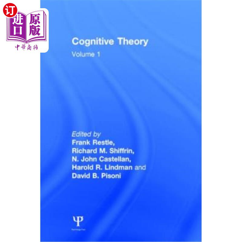 海外直订Cognitive Theory: Volume 1: Cognitive Theory 认知理论:第一卷:认知理论