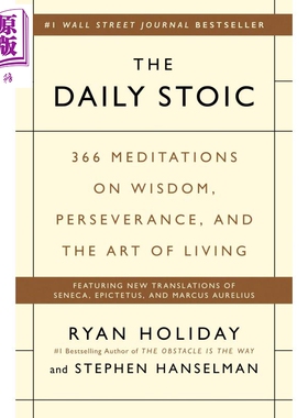 The Daily Stoic 英文原版 回到自己的内心 每天读点斯多葛 人生哲学 励志 Ryan Holiday Stephen Hanselman【中商原版】