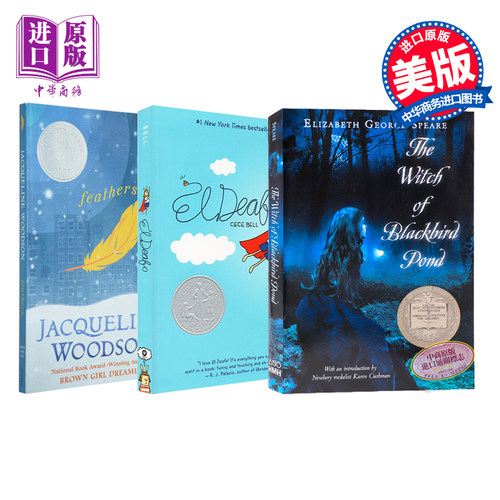 预售 纽伯瑞儿童文学奖小说3册英文原版El Deafo Witch of Blackbird Pond黑鸟湖畔的女巫获奖作品青少年小说 友谊友情成长烦恼故? - 封面