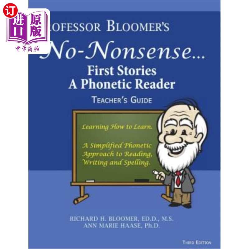 海外直订Professor Bloomer's No-Nonsense First Phonetic Reader: Teacher's Guide 布卢默教授的《第一语音读取器：教师指