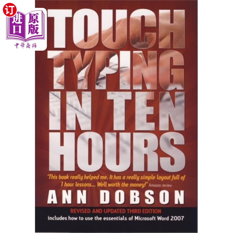 海外直订Touch Typing In Ten Hours, 3rd Edition 触摸打字在十小时，第三版
