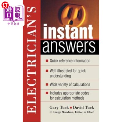海外直订Electrician's Instant Answers 电工即时回答