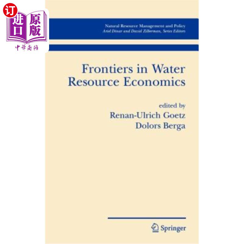 海外直订Frontiers in Water Resource Economics 水资源经济学前沿